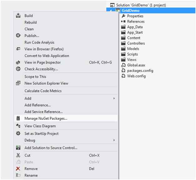 After Creating application
